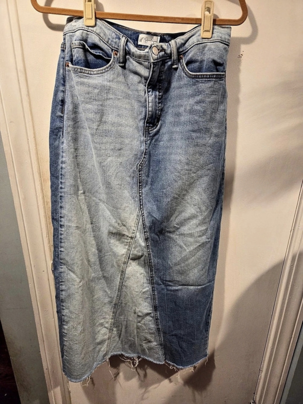Jessica Simpson Women's Denim Maxi Skirt Size 10